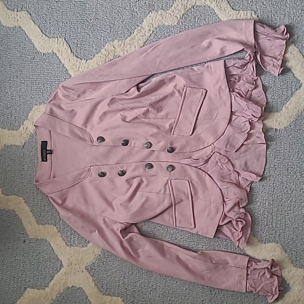 🗽Sweatshirt Ruffled Cardigan blazer